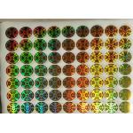 2D Silver Security Hologram Sticker Warrant Adhesive Label For Company for sale