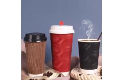 China Disposable Hot Insulated Paper Cup Custom Printed Paper coffee Chocolate Cups supplier