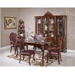 1380*1380*800mm Unique Luxury Wood Dining Room Sets Wooden Carved for sale