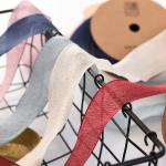 4cm wooden cotton yarn with flower bouquet packaging, bow ribbon, floral ribbon, handmade DIY decorative ribbon for sale