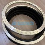 Continental Contitech FT 1710-38 Triple Convoluted Rubber Air Spring with Flange for sale