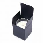 Plastics Liner Type Custom Order Higi Gold Foil Logo UV Coating Small 4x4x4 Candle Box for sale