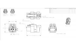 China 2040278-2 Automotive Connectors Plug Assy 120 AMP SEAL 16 RESIST PLUG supplier