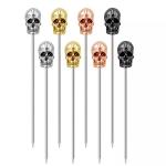 Stainless Steel Fruit Skewer Stick Fork Bar Tools Creative Skeleton Shape Fruit Needle for sale