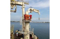 China 2.5t 22m Folding Boom Ship Deck Cranes Hydraulic With Telescopic supplier