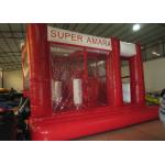Hot sale inflatable shpping cart jumping house PVC inflatable wide jumping house simple inflatable bouncer for sale