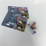 Rhino Male Enhancement Pill Capsules Packaging Boxes Blister Shark Paper Cards for sale