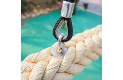 China Children Suspension Hanging Rope Bridge UV Stabilized For Playground supplier