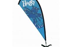 China Digital Printing Feather Teardrop Beach Flag With CE Certified supplier