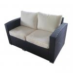 Discount Rattan Furniture Double / Single Wicker Sofa Set With Table