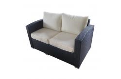 China Discount Rattan Furniture Double / Single Wicker Sofa Set With Table supplier