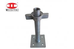 China 20# Steel Seamless Hollow Adjustable Base Jack For Scaffolding supplier