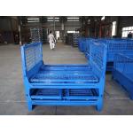 2 - 4 Layers Foldable Wire Mesh Pallet Cage For Warehouse Storage