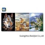 3D Effect Lenticular Flip Wolf / Eagle Pattern PP / PET Material Wall Poster for sale