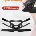 Black 3 Mode Facial Slimming Strap Silicone V Face Lifting Device for sale