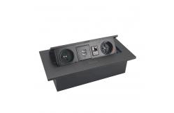 China Multimedia Office Desktop Pop Up Electrical Power Sockets With RJ45 supplier