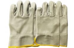 China Agriculture Cowhide beekeeping Gloves Without Cuff for beekeeping work use supplier