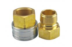 China 1-1/4'' Brass Non Valved Series Straight Through Coupler supplier