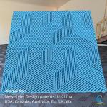 18mm Rib Surface Interlocking Garage Flooring Easy Cleaning for sale