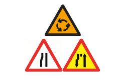 China Customized Aluminum Reflective Sheeting Warning Road Security Signs for Traffic Board supplier