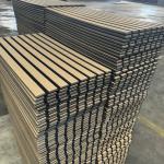 Acoustic Solid Wood Wall Panels Soundproof Wood Slat Wall Panels For Home Wall Decor for sale