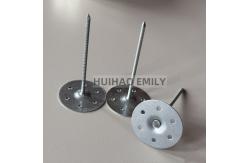 China Round Perforated Metal Base Plate Rockwool Insulation Pins Galvanized 80mm Length supplier