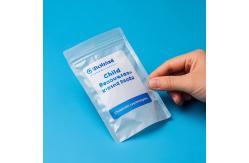 China Tamper Evident Child Resistant Pouches Flat Bottom Zipper For Medicine supplier
