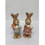 Polyresin Rabbit Figurine Home Resin Garden Decor Handmade Craft