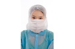 China Disposable Use Soft Non-Woven Polypropylene Astronaut Cap With Face Mask supplier