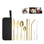 Lightweight And Reusable Stainless Steel Cutlery Set For Camping 10  Pieces for sale