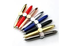 China Metal 3 In 1 Ballpoint Pen Multifunction LED Fidget Spinner Finger Gyro Rotating supplier