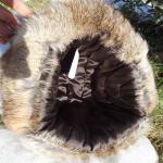 Custom Aviation Shearling Trapper Hat Earflap Rabbit Fur Trim Ushanka Hats
