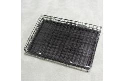 China Foldable Stainless Steel 60x41x49cm Foldable Pet Cages supplier