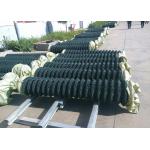 Woven 2.0mm Green 60x60mm Diamond Chain Link Fencing For Farm for sale