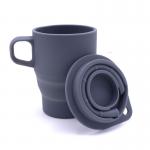 Private Logo 350ML Collapsible Silicone Coffee Cup for sale