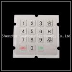 Watertight Metal Industrial Numeric Keypad For Train Ticket Terminal for sale