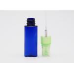 30 Ml Blue Refillable PET Plastic Spray Bottles With Light Green Mist Pump