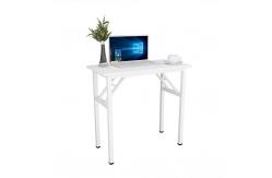 China Small Computer Desk Folding Table No Assembly Sturdy Small Writing Desk Folding Desk supplier