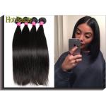 Brazilian Straight Virgin Human Hair Extensions Natural Black 10-32 100% Virgin Hair for sale