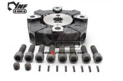 China Excavator Flexible Rubber Diesel Engine Coupling For E62 supplier