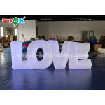 White Fabric LED Lighting Inflatable Letter LOVE By Touch Screen Remote Control