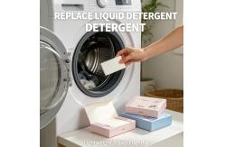 China Eco-Friendly Laundry Detergent Sheets with Strong Cleansing and Customizable Fragrance for Tough Stains supplier