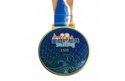 China Custom Medal Engraving 3D Sailing Medal With Logo Printed supplier