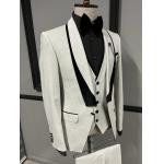 Slim Fit Mens Tuxedo Suit Special Style Grey Tuxedo Suit for sale