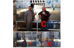 China Freon Gas System Cube Shaped Ice Making Machines Bock /  / Copeland Compressor supplier