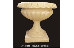 China Natural Lightweight Sandstone Flower Pots With Unique Hand Carved Finish supplier