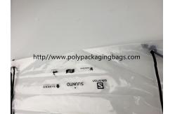 China Drawstring Frosted Recycled Plastic Backpack Eco - Friendly Water Proof supplier