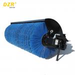 Mini Skid Steer Hydraulic Angle Broom With Poly / Wire Brush for sale