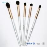 5PCS Shiny White ISO9001 Synthetic Hair Makeup Brush for sale
