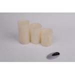 Flameless Candles With Flickering Flame , Battery Operated Candles With Timer  for sale